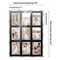 Stainless Steel Silver Wood Finish Collage Frame - Black Mat, 20 Frame Sizes to Choose From, UV Acrylic, Wall Hanging Hardware, Vertical or Horizontal Display
